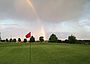 Golfpark Dinkelbühl mit Regenbogen
