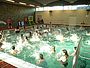 Personen beim Aquafitness im Nichtschwimmerbecken im Hallenbad Crailsheim